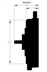 MSD Performance Replacement, with Pin Drive 83811 fits 1995-1997 Buick Commercial Chassis, Roadmaster LT1 Optispark / 1995-1996 Cadillac Commercial Chassis, Fleetwood / 1995-1997 Chevrolet Camaro Z28 / 1995-1997 Pontiac