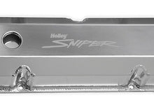 Load image into Gallery viewer, Holley Sniper EFI Sniper Valve Cover - Fabricated Aluminum - Tall - Natural Anodized 890001 fits 1958-1976 Ford / Mercury
