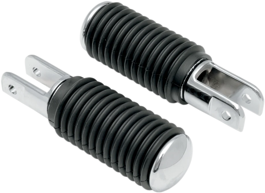 5/8 Mount Pegs - Rubber - Chrome End DragSpecialties 17-0445-BX-LB2 - Main Product View