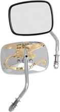 Load image into Gallery viewer, 6" Live to Ride Mirror - Oval DragSpecialties KA-65EG-BC429 - Side View