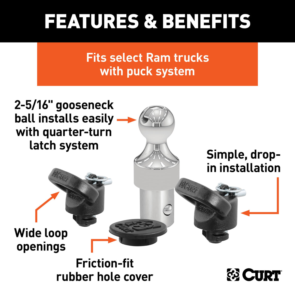 CURT OEM Puck System 2-5/16