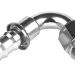 Load image into Gallery viewer, 6AN 120 Degree AN/Push Lock Hose End Clear