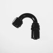 Load image into Gallery viewer, 6AN 150Deg Crimp Hose End Black