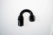 Load image into Gallery viewer, 6AN 180Deg Crimp Hose End Black