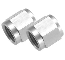 Load image into Gallery viewer, 6AN Aluminum Tube Nut 3/8in Hard Line 2pcs CLR