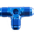 Load image into Gallery viewer, 6AN Male Flare Tee with 1/8in NPT Port Blue