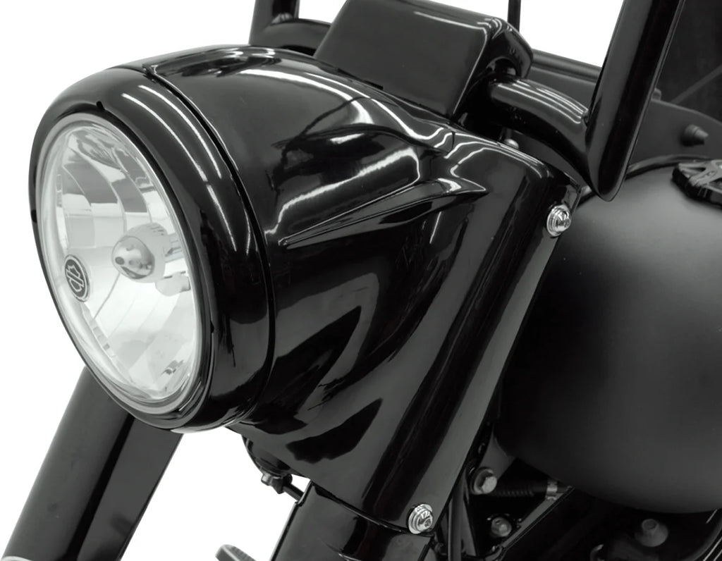 7" Nacelle Headlight Kit - Black DragSpecialties L20-0629GB - Side View