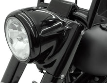 Load image into Gallery viewer, 7" Nacelle Headlight Kit - Black DragSpecialties L20-0629GB - Side View