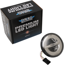 Load image into Gallery viewer, 7" Reflector-Style LED Headlamp - Chrome DragSpecialties 0555854 - Main Product View