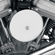 Load image into Gallery viewer, 7" Round Air Cleaner - Chrome DragSpecialties DS288903-BC736 - Side View