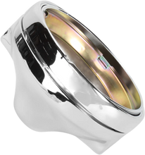 Load image into Gallery viewer, 7" Side Mount Headlamp Shell - Chrome - Side View
