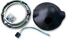 Load image into Gallery viewer, 7" Side Mount Headlamp Shell - Chrome - Back View