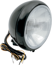 Load image into Gallery viewer, 7" Smooth Headlight - FLST - Black DragSpecialties L20-6084BE - Main Product View