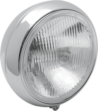 Load image into Gallery viewer, 7" Smooth Headlight - FLST - Black DragSpecialties L20-6084BE - Side View