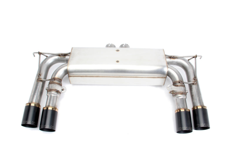 Dinan Free Flow Axleback Exhaust System - Black Tips fits 2015-2018 BMW X5 M / 2015-2019 BMW X6 M