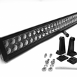 Load image into Gallery viewer, 30.0 Inch LED Light Bar Chrome Series Double Row Straight Combo Flood/Beam 180W DT Harness 16,200 Lumens Southern Truck Lifts