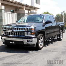 Load image into Gallery viewer, Westin 14-18 Chevrolet Silverado 1500 DC 6.5ft Bed HDX Stainless Drop W2W Nerf Step Bars - Tex. Blk