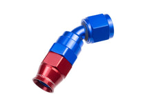 Load image into Gallery viewer, 8AN 45 Degree PTFE Reusable Hose End Blue
