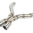 Load image into Gallery viewer, Dinan Resonator Delete Kit - 3.25in - Stainless Steel (F90) fits 2018-2023 BMW M5