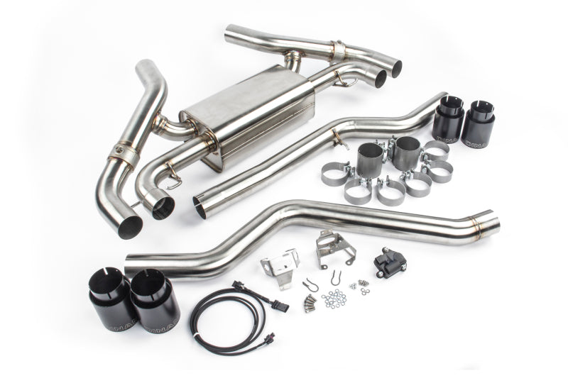 Dinan Free Flow Axleback Exhaust System - Black Tips fits 2020-2026 BMW M340i, M340I xDrive / 2021-2026 BMW M440I / 2022-2024 BMW M440I Gran COUPE / 2021-2024 BMW M440I xDrive / 2022-2024 BMW M440I xDrive Gran COUPE