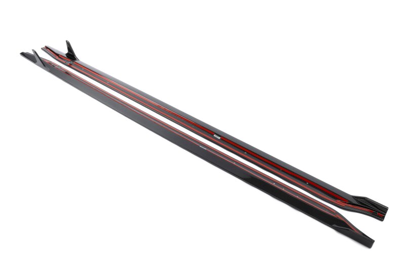 Dinan Carbon Fiber Side Skirts - Set fits BMW M3 / 2021-2026 BMW M3 / 2022-2026 BMW M3 Competition xDrive