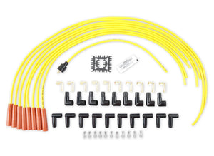 ACCEL ACCEL 4038, Spark Plug Wires, Super Stock, Spiral Core, 8mm, Yellow, Set 4038 - Main Product View