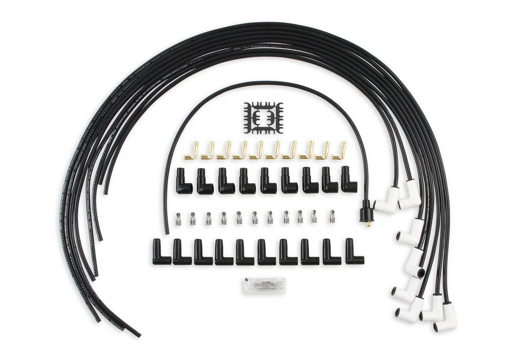 ACCEL ACCEL 9001C, Spark Plug Wires, Pro Fit Ceramic, Spiral Core, 8mm, Black, Set 9001C - Main Product View