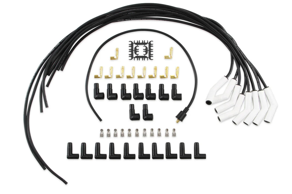 ACCEL ACCEL 9002C, Spark Plug Wires, Pro Fit Ceramic, Spiral Core, 8mm, Black, Set - Main Product View