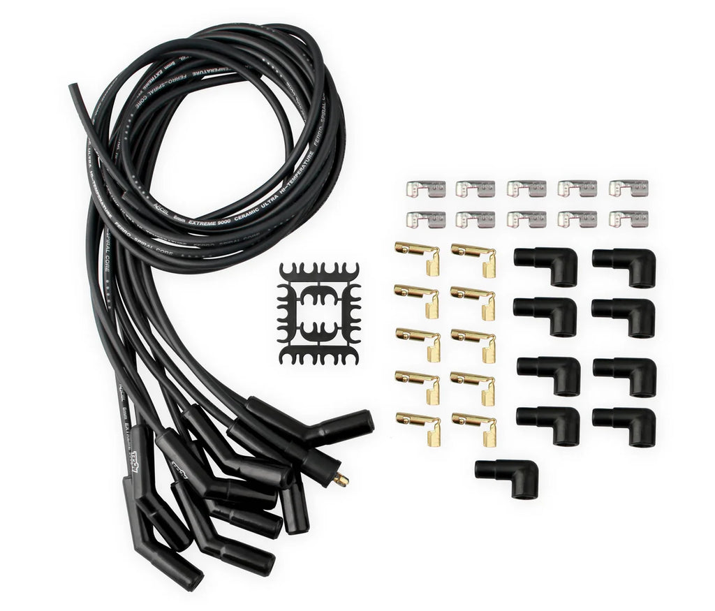 ACCEL ACCEL 9002CK, Spark Plug Wires, Pro Fit Ceramic, Spiral Core, 8mm, Black, Set - Main Product View