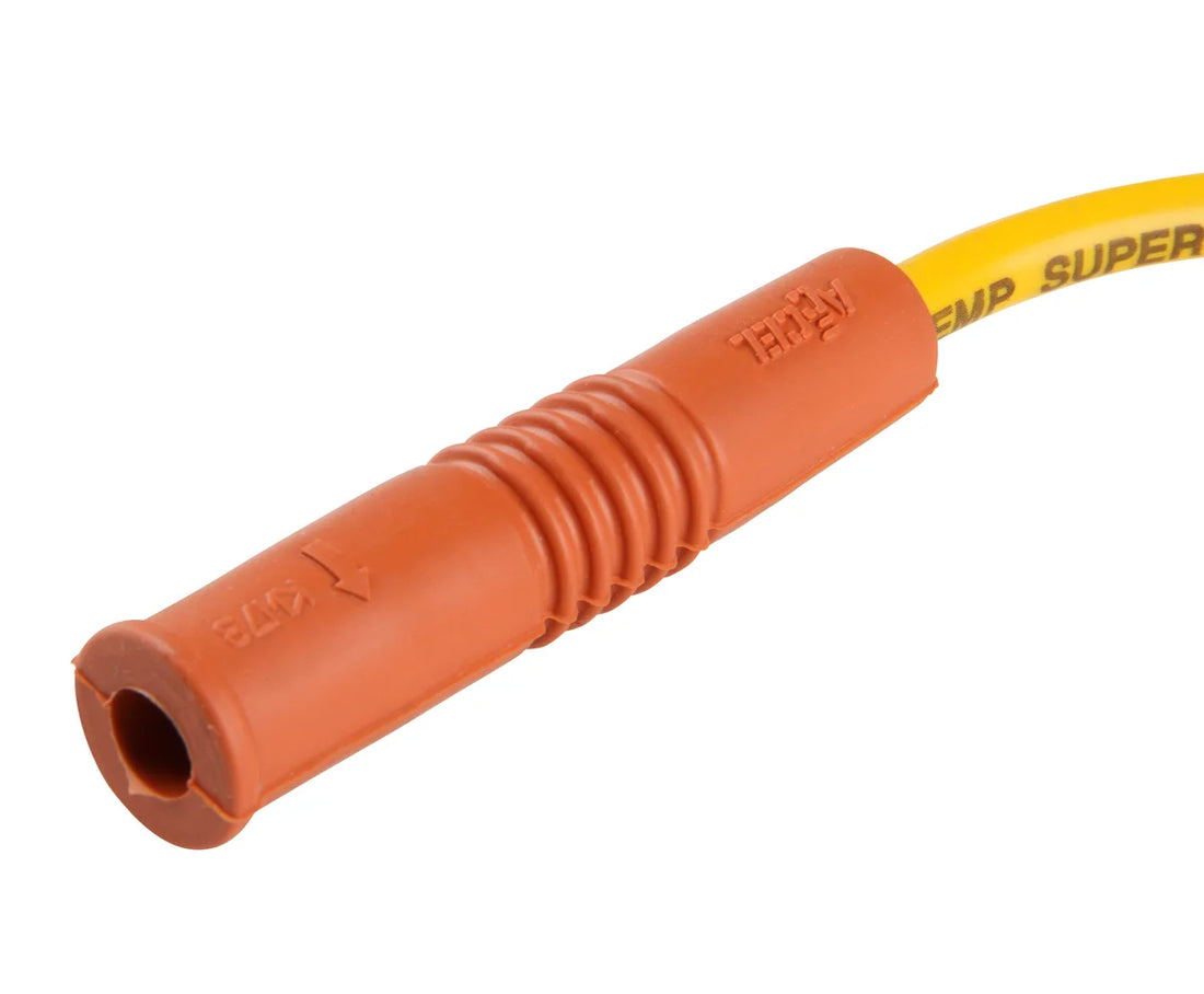 ACCEL ACCEL Custom Spark Plug Wire Set for 2009-2015 Sportster XR1200 - 8mm - Yellow 171112Y - Side View