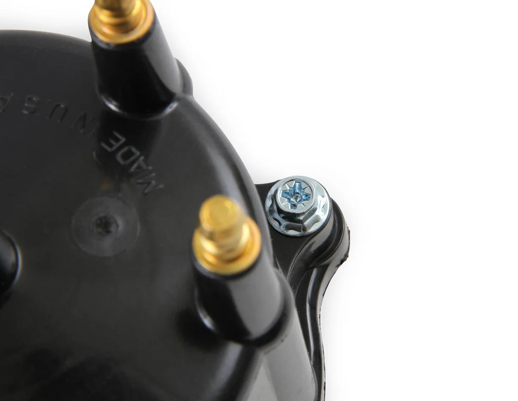 ACCEL ACCEL Distributor Cap - Jeep 4.0L - Male - HEI Style - Black - Installation View