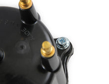 Load image into Gallery viewer, ACCEL ACCEL Distributor Cap - Jeep 4.0L - Male - HEI Style - Black - Installation View