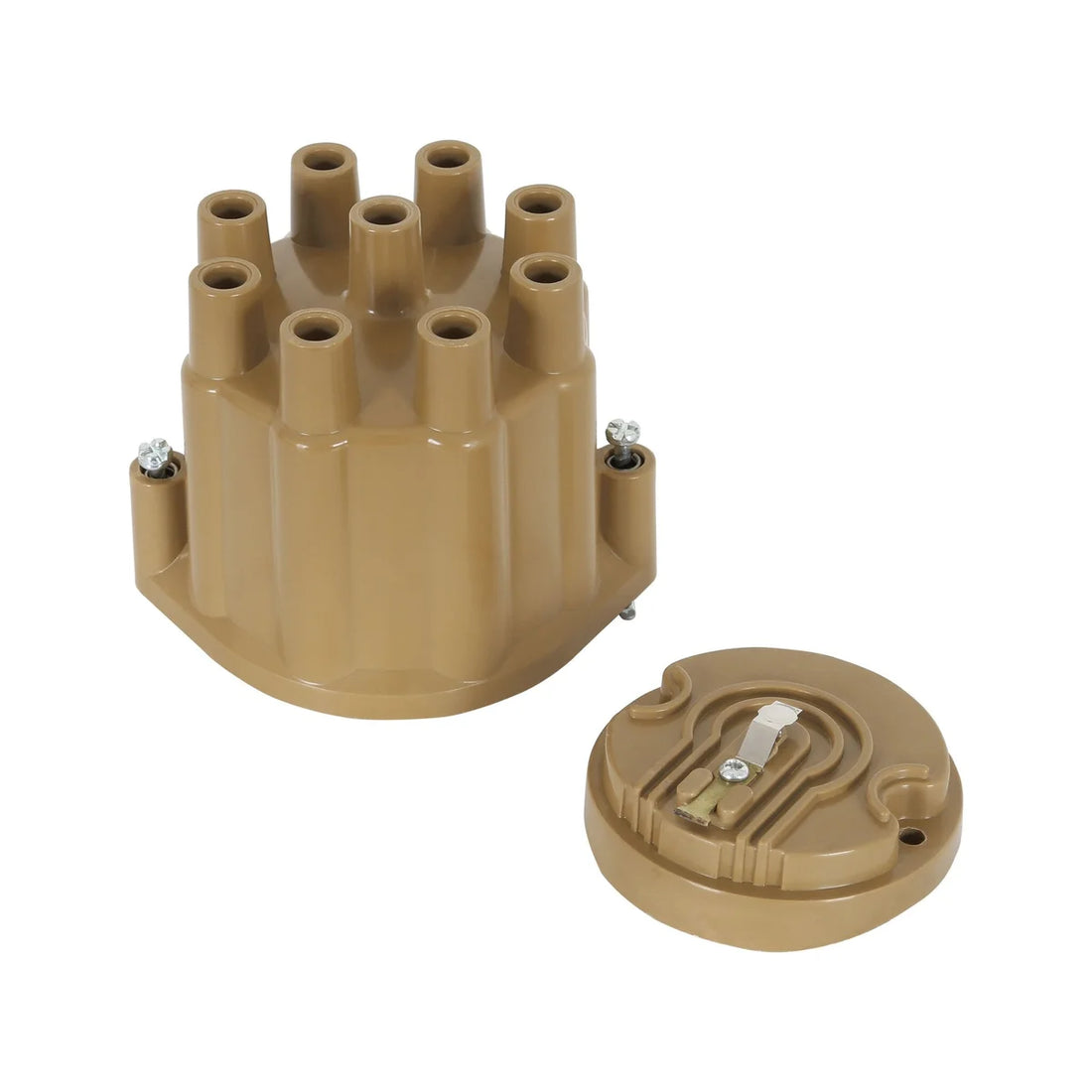 ACCEL ACCEL Distributor Cap & Rotor Kit - Female Socket Style - Tan - Kit Contents