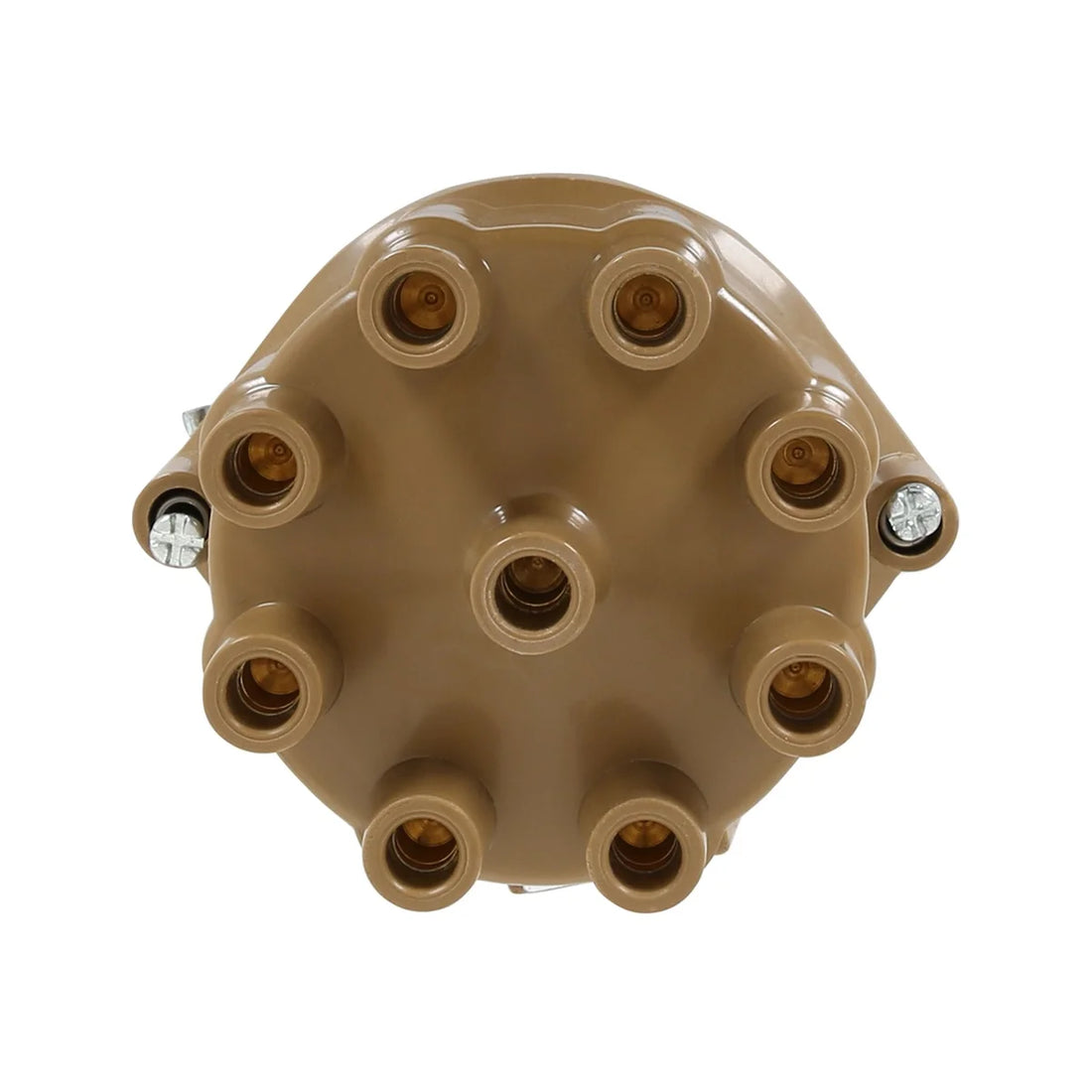 ACCEL ACCEL Distributor Cap & Rotor Kit - Female Socket Style - Tan - Top View