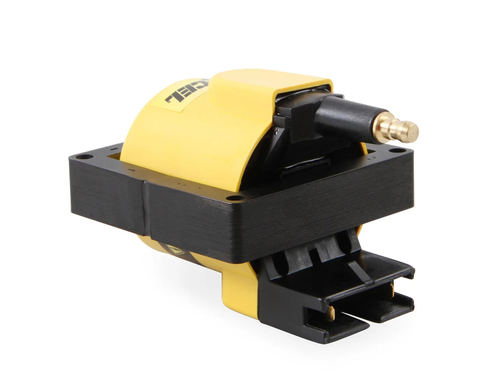 ACCEL ACCEL Ignition Coil - SuperCoil - 1984-1998 Ford EEC-IV - Yellow - Individual - Back View