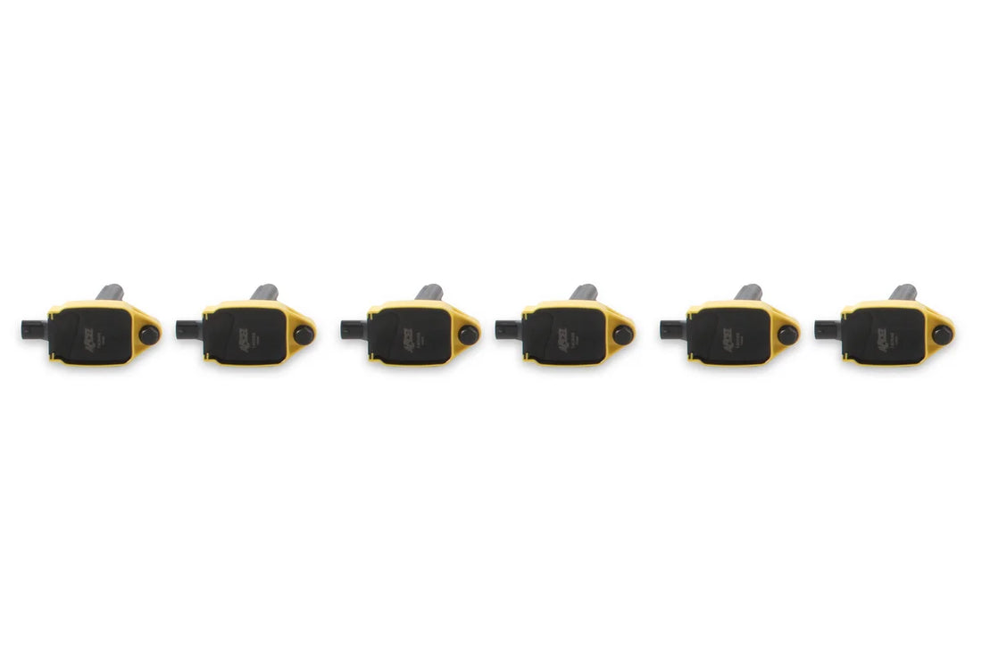ACCEL ACCEL Ignition Coil - SuperCoil - 2011-2016 Mopar  -3.6L V6 - Yellow - 6-Pack - Back View