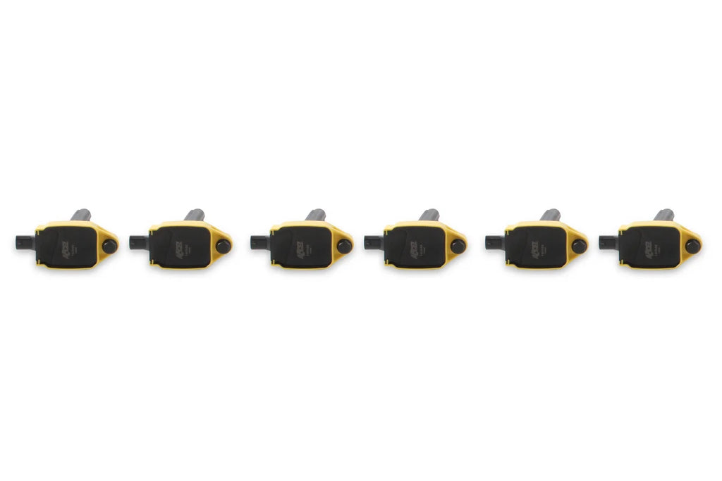 ACCEL ACCEL Ignition Coil - SuperCoil - 2011-2016 Mopar  -3.6L V6 - Yellow - 6-Pack - Back View