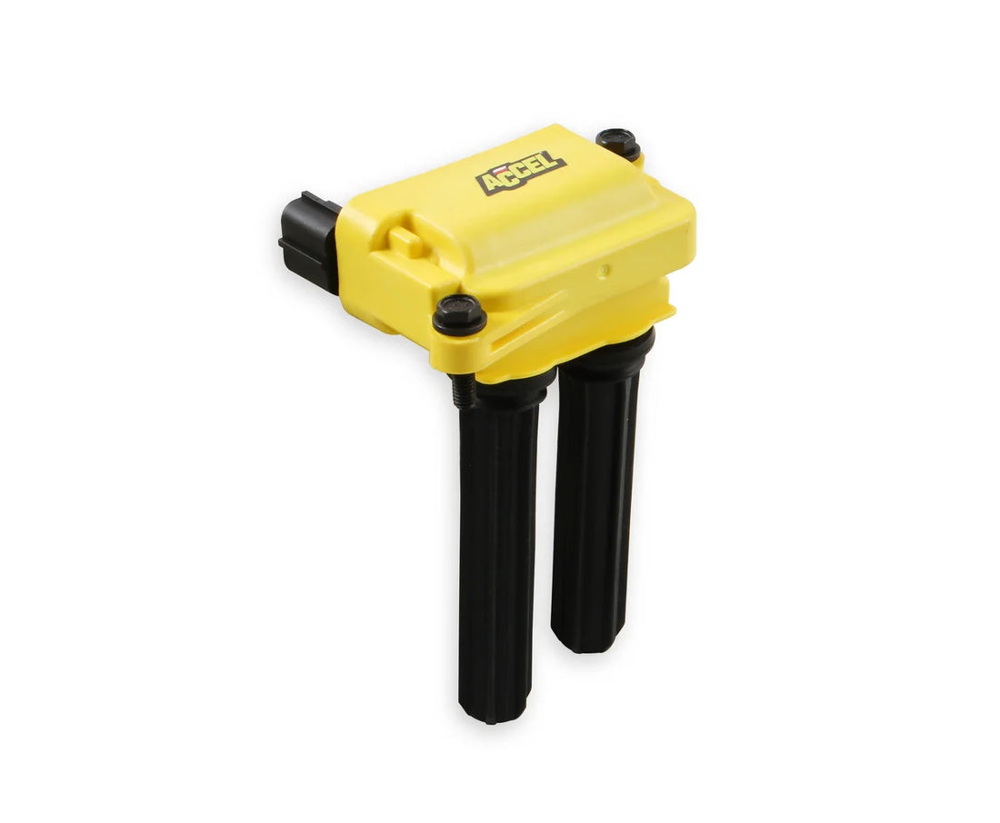 ACCEL ACCEL SuperCoils - 8-Pack - 05-24 5.7L/6.1L/6.2L/6.4L Gen 3 Hemi - Yellow 140038-8 - Side View