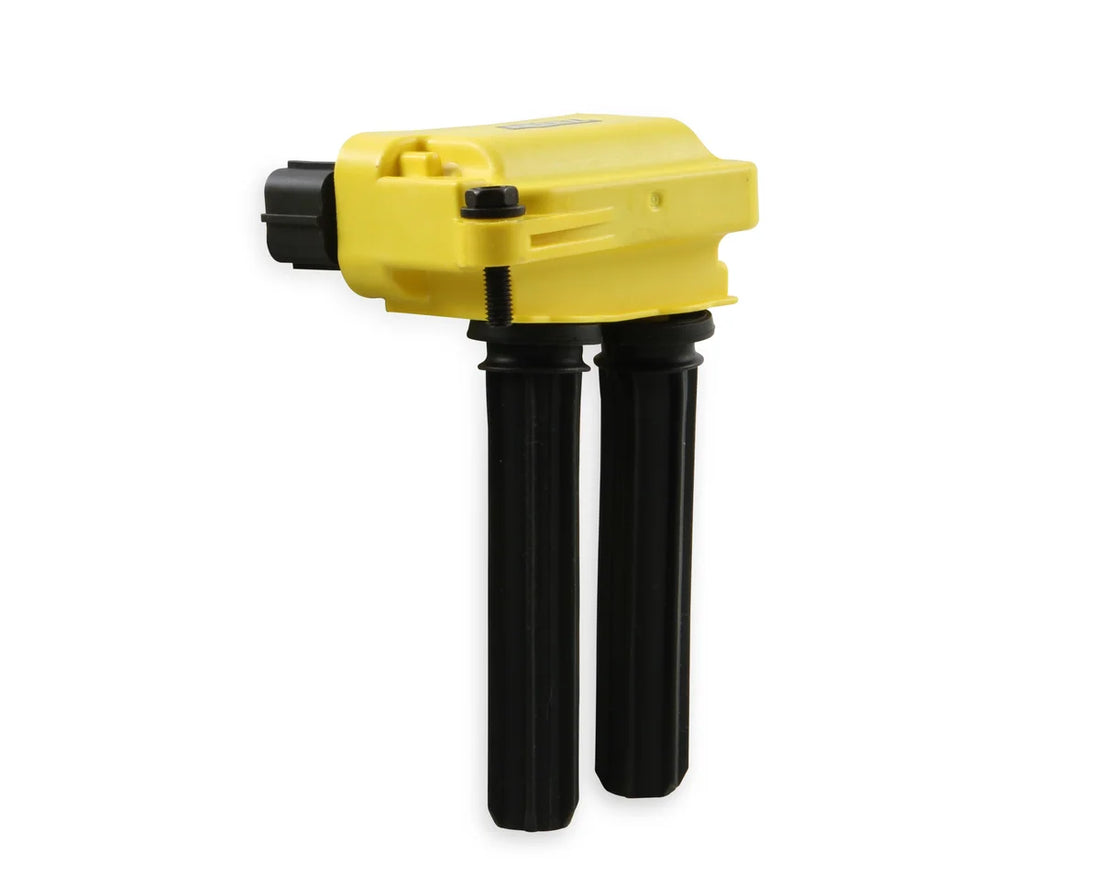 ACCEL ACCEL SuperCoils - 8-Pack - 05-24 5.7L/6.1L/6.2L/6.4L Gen 3 Hemi - Yellow 140038-8 - Back View
