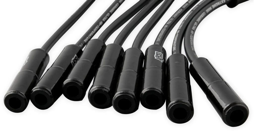 ACCEL Accel Extreme 9000 Spark Plug Wire Set - Black Ceramic Boot - Back View