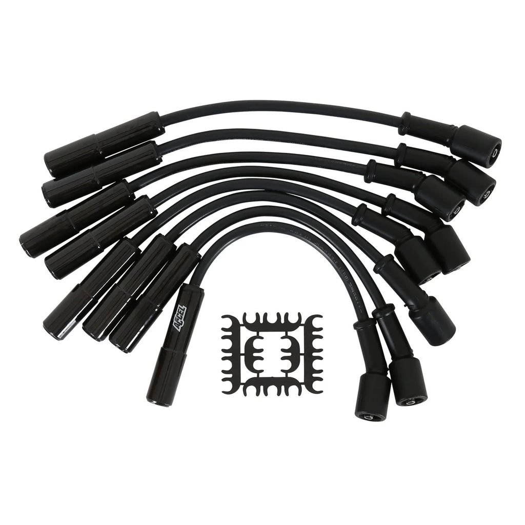 ACCEL Accel Extreme 9000 Spark Plug Wire Set - Black Ceramic Boot - Kit Contents