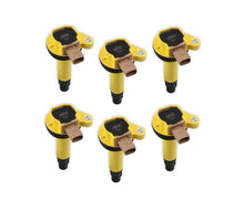 Load image into Gallery viewer, ACCEL Ignition Coil- SuperCoil- 2010-2016 Ford EcoBoost 3.5L V6- 6-Pack (3-Pin)-Yellow 140646-6 - Main Product View