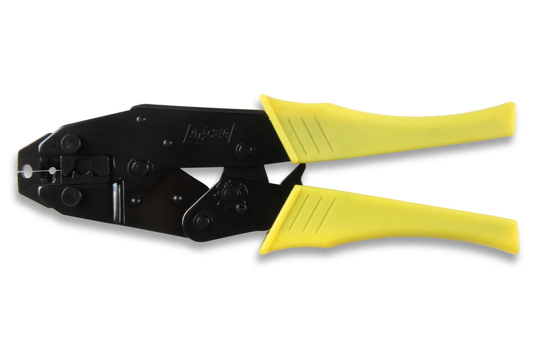 ACCEL Ratcheting crimp tool for spark plug wires and other electrical connectors. - Back View