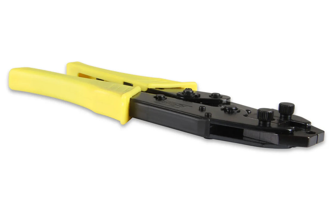 ACCEL Ratcheting crimp tool for spark plug wires and other electrical connectors. - Installation View