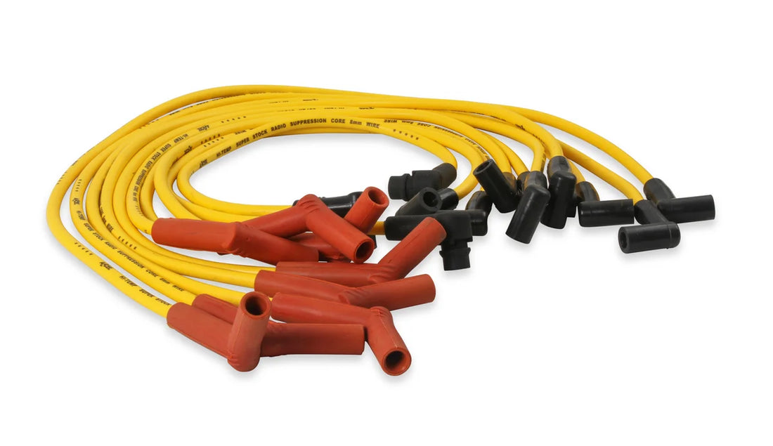 ACCEL Spark Plug Wire Set- 8mm-Custom with Graphite Core-HEI Stock Style Boots- Yellow - Additional View 5