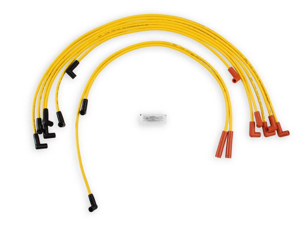 ACCEL Spark Plug Wire Set- 8mm- Super Stock- Graphite Core- HEI Style Boots- Yellow - Main Product View