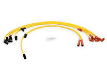 Load image into Gallery viewer, ACCEL Spark Plug Wire Set- 8mm- Super Stock- Graphite Core- HEI Style Boots- Yellow - Side View
