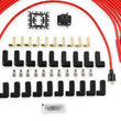 Load image into Gallery viewer, ACCEL Spark Plug Wire Set - 8mm - Universal - Red Wire with Red Straight Boots - Side View