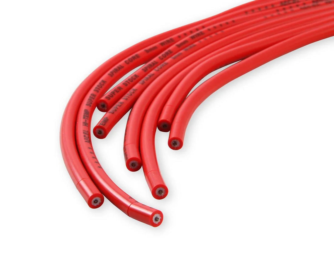 ACCEL Spark Plug Wire Set - 8mm - Universal - Red Wire with Red Straight Boots - Additional View 12