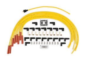 ACCEL Spark Plug Wire Set - 8mm - Yellow with Orange Straight Boots 4040 - Main Product View